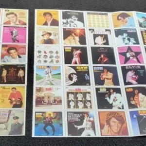 64 Different Elvis Presley Stamps RCA Not Postage