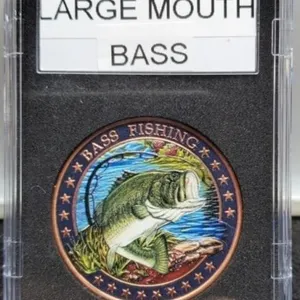 1 Troy Oz. Copper Round "Large Mouth Bass"