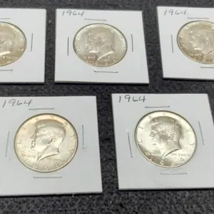 (5) 1964 K. Half Dollars