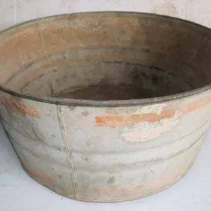 Galvanized Round Tub 24"x12