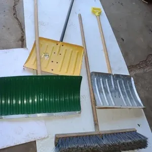 3 Snow Shovels & 1 Broom: