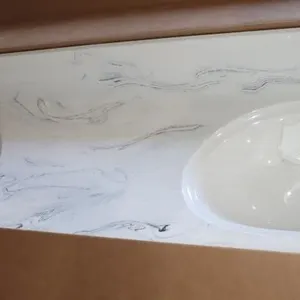 New Bathroom Double Sink Vanity Top 73"x22"