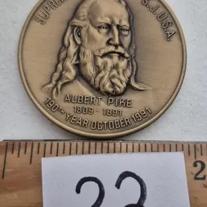 1991 Freemason Token Albert Pike