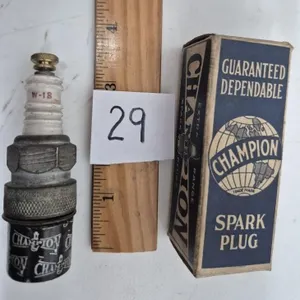 Antique Champion Sparkplug with Box