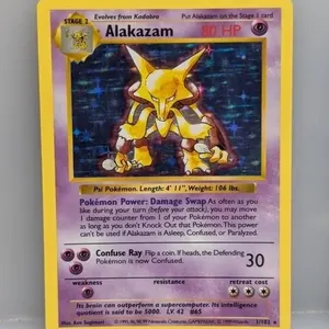 Pok�mon 1999 Shadowless Alakazam 1 *Corner