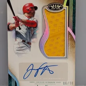 6/10 2026 Topps Tier One Joey Votto Relic Auto