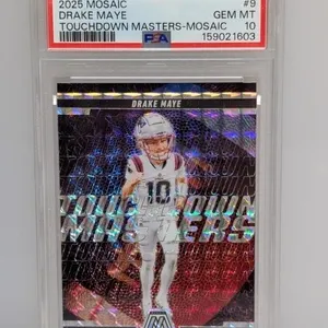 2025 Mosaic Drake Maye #9 Touchdown Masters PSA 10