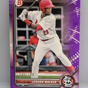 2022 Bowman Prospect Purple Jordan Walker SP /250