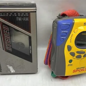 Walkman cassette player lot Sony Sports Panasonic