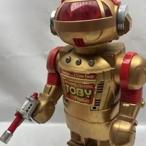 Vintage Toby Robot Toy walking talking battery op