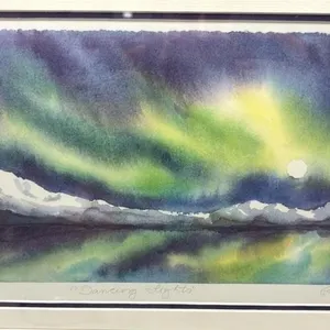 R Piper Hand Signed Watercolor Art Framed