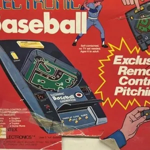 Vintage Electronic Baseball Handheld toy in box