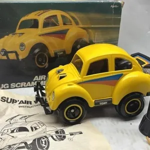 Vintage Tomy VW Air Jammer Bug Beetle toy in box