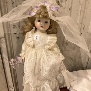 Porcelain bride doll. 17T