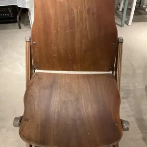 Old wooden folding chair