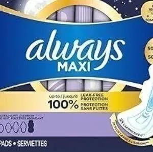 (Size 5) Always Maxi Overnight Feminine Pads