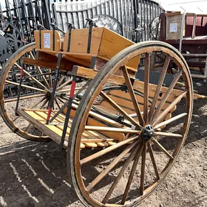 HORSE DRAWN LUMBER WAGON