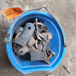 (5) Flail Mower Blade Assemblies in Bucket