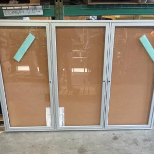 Enclosed Cork Bulletin Board & Computer Table