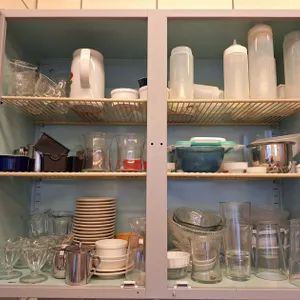 Assorted Glasses, Squeeze Bottles and More