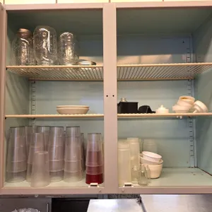 Assorted Plastic Cups, Squeeze Bottles, Mason Jars