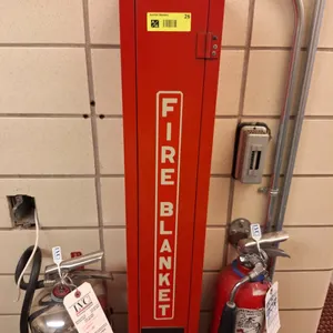 Fire Blanket with Cabinet, 6.5"x4.5"x 68"