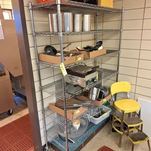 6-Tier Wire Rack on Wheels, 47"x18"x76"