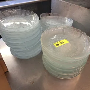 Assorted Glass Salad Plates