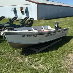 SYLVAN 14FT ALUMINUM BOAT WITH 9.8HP MERCURY