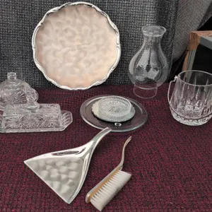WMF Ikora Crumb Set and Assorted Cut Glass Tableware