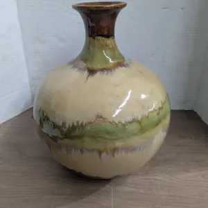 Large Pottery Vase, 10" diameter