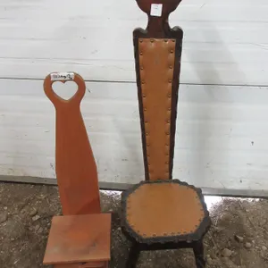 (2) Wooden Antique Chairs