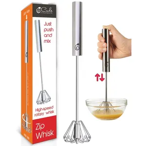COOKS INNOVATIONS STAINLESS STEEL SEMI-AUTOMATIC EGG WHISK -N