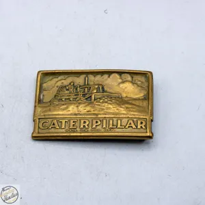 VINTAGE BRASS CATERPILLAR BELT BUCKLE