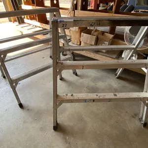 PAIR OF ALUMINUM ALLRIGHT SAWHORSES