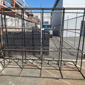 LARGE METAL A-FRAME GLAZERS RACK APPROX 9'L X 4'D X 7'H