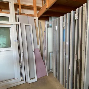 LARGE GROUP OF COMMERCIAL DOORS/COMPONENTS