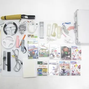 NINTENDO WII W/ GAMES, ACCESSORIES, & TRAVEL CASE