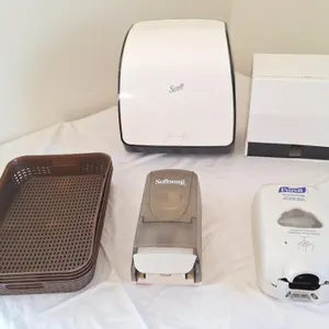 Paper towel dispensers, hand sanitizer