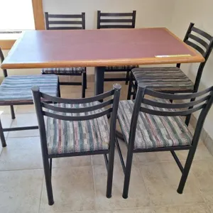 Restaurant table with 6 chairs