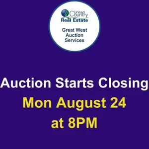 Auction begins to close Monday August 24 @ 8PM -