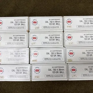 240 rnds Winchester 7.62x39mm Ammo