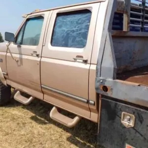 1997 FORD F350 XLT 4X4, 4 DOOR, HAY BED,