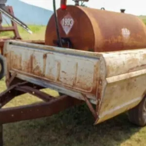 PICKUP BED TRAILER, NO TITLE, 300 GAL DIESEL