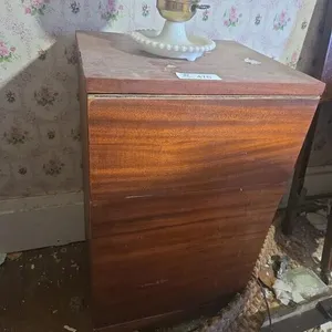 Night Stand With Lamp- 13 X 15 X 25 1/2 H