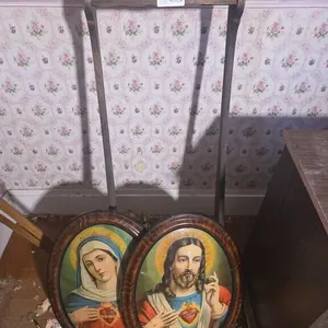 Pool Q Rack And Religious Pictures