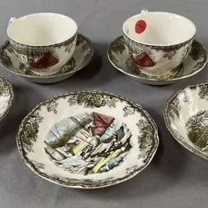 Lot of Friendly Village Dishes