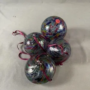 4 Glass Witches Balls
