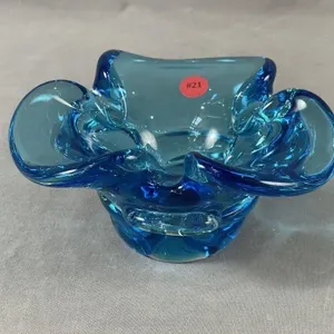 Blue Art Glass Bowl