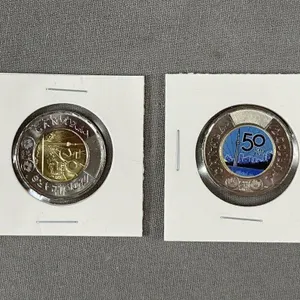 Pair of CN Tower Anniversary Toonies